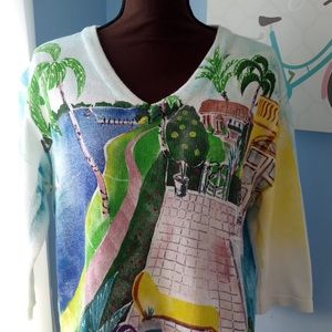 Marguerita Painted Sweater